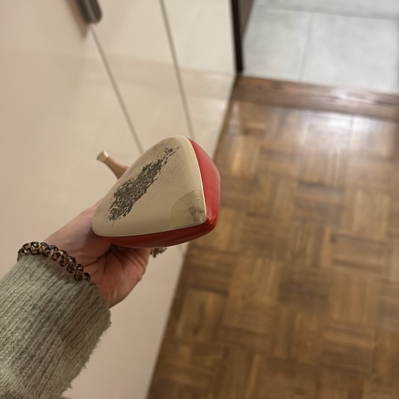 Orange bottega veneta kitten heels - Picture 10 of 11